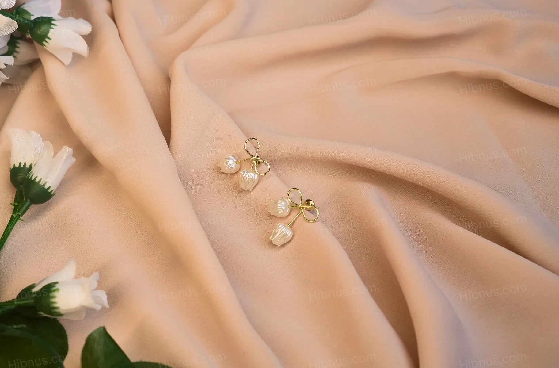 Lily Bell Bow Drop Earrings