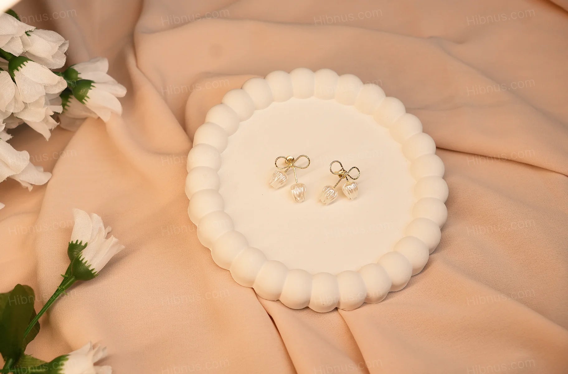 Lily Bell Bow Drop Earrings