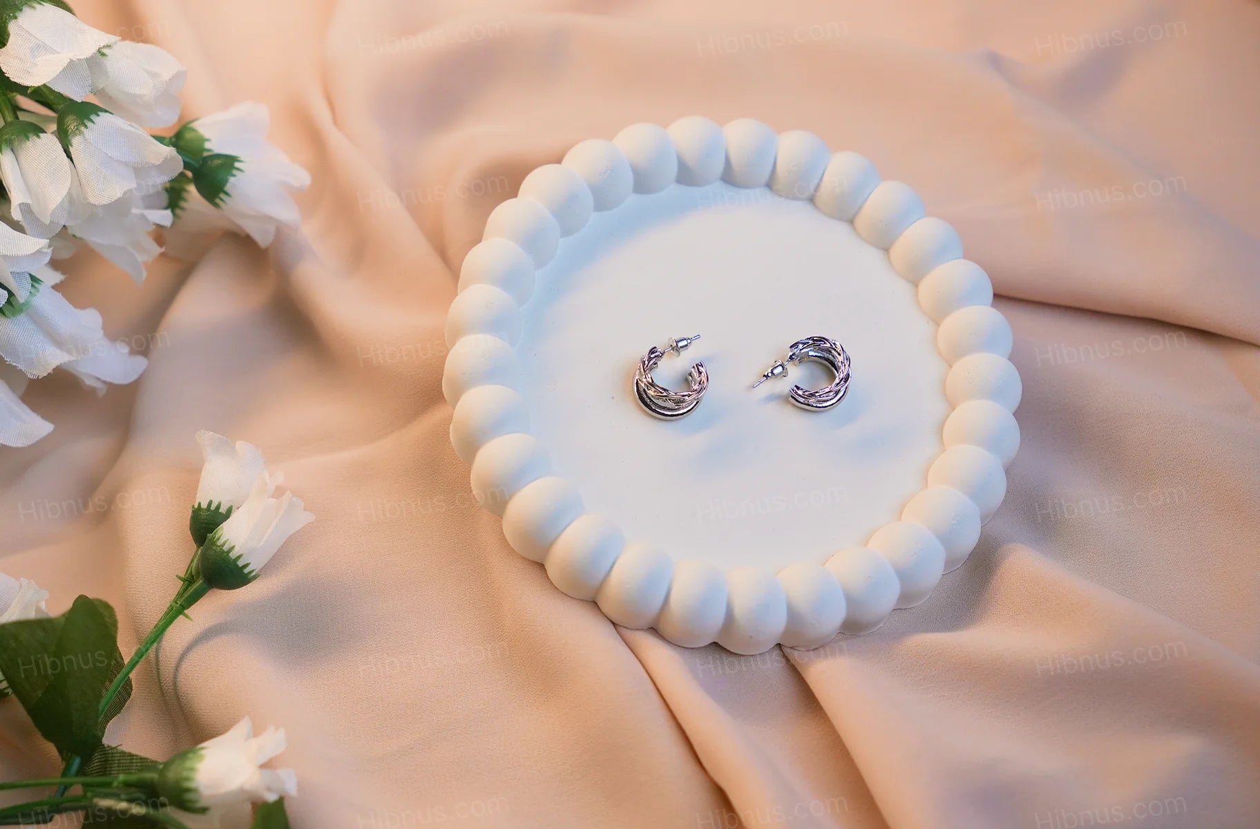 Twisted Vine Hoop Earrings