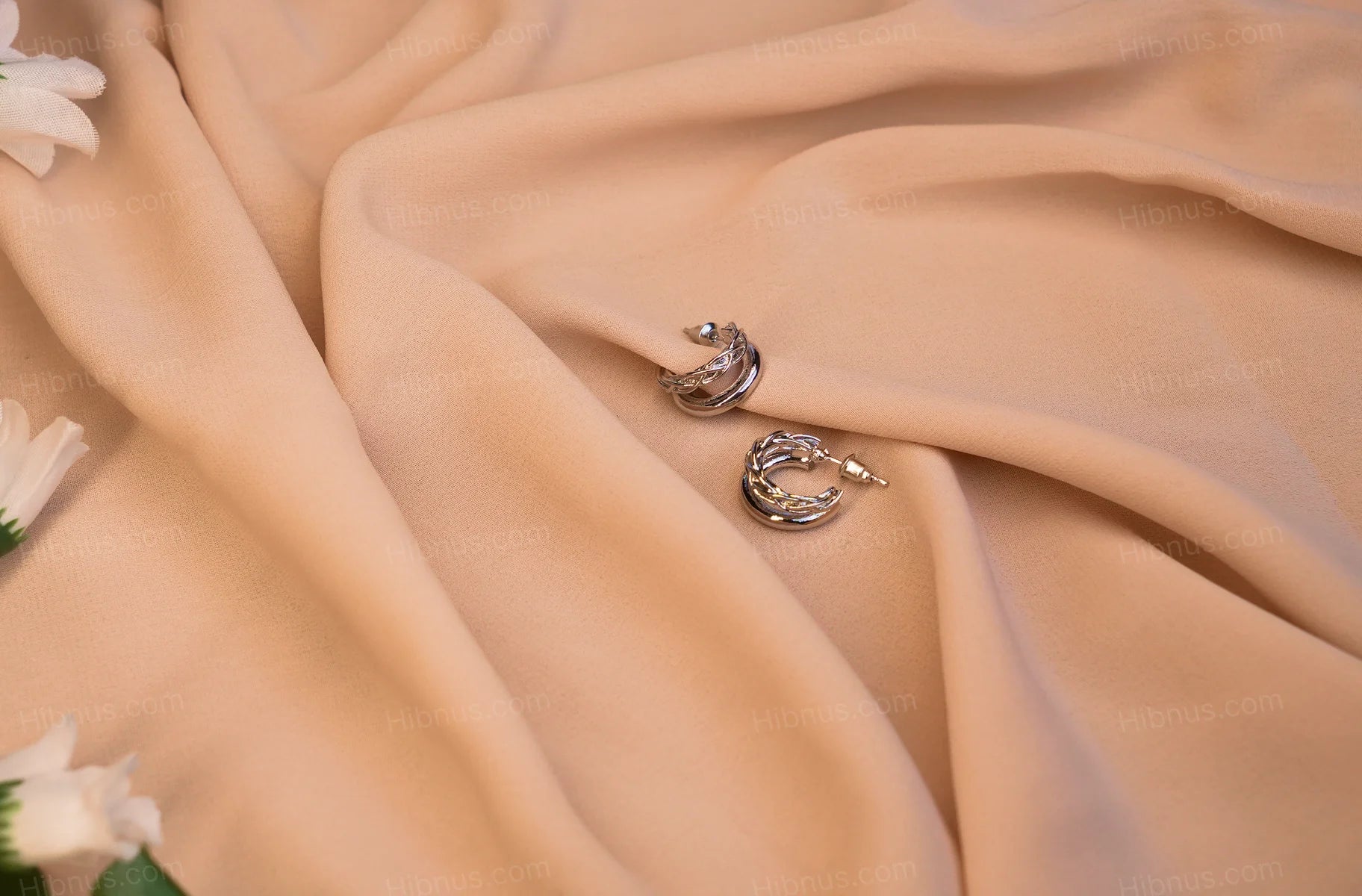 Twisted Vine Hoop Earrings